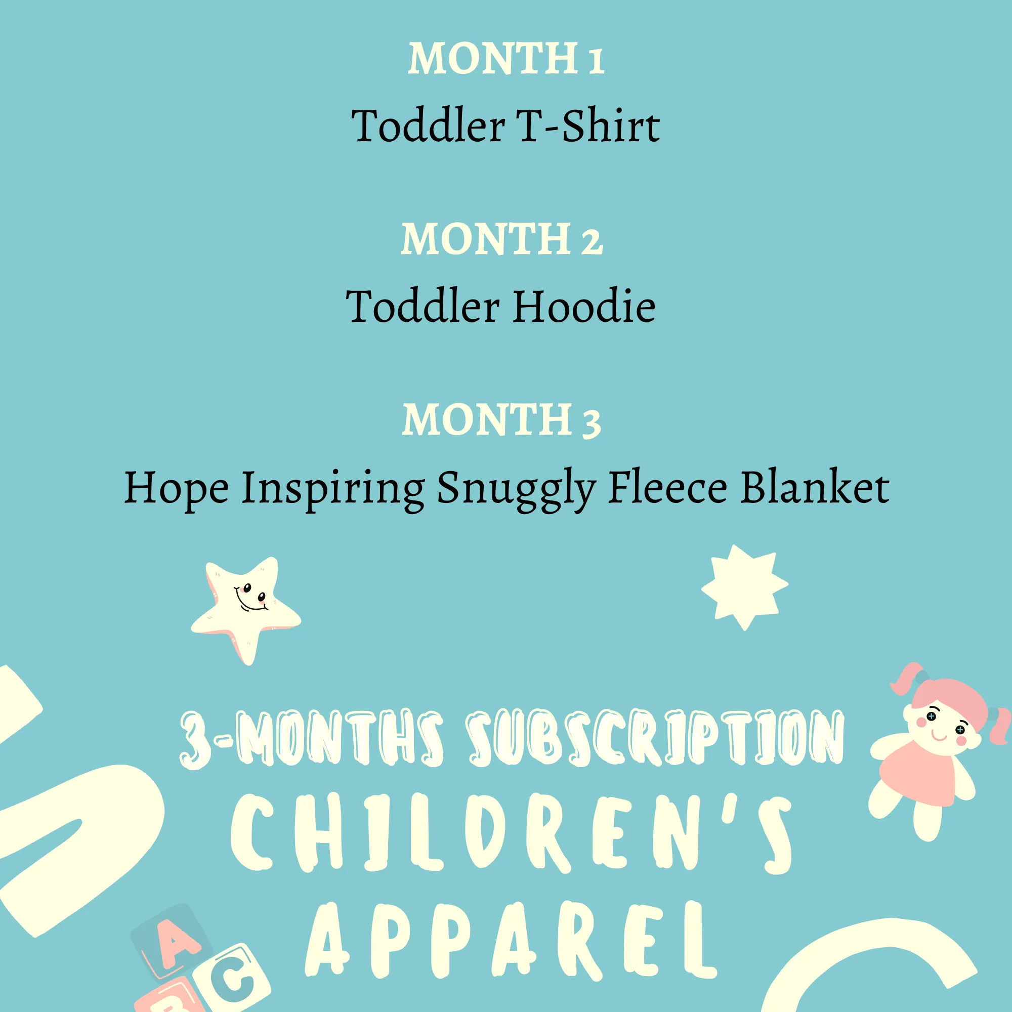 3-Months Subscription: Children's Apparel