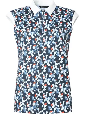 Abacus Polo S/less Lily Navy Flower