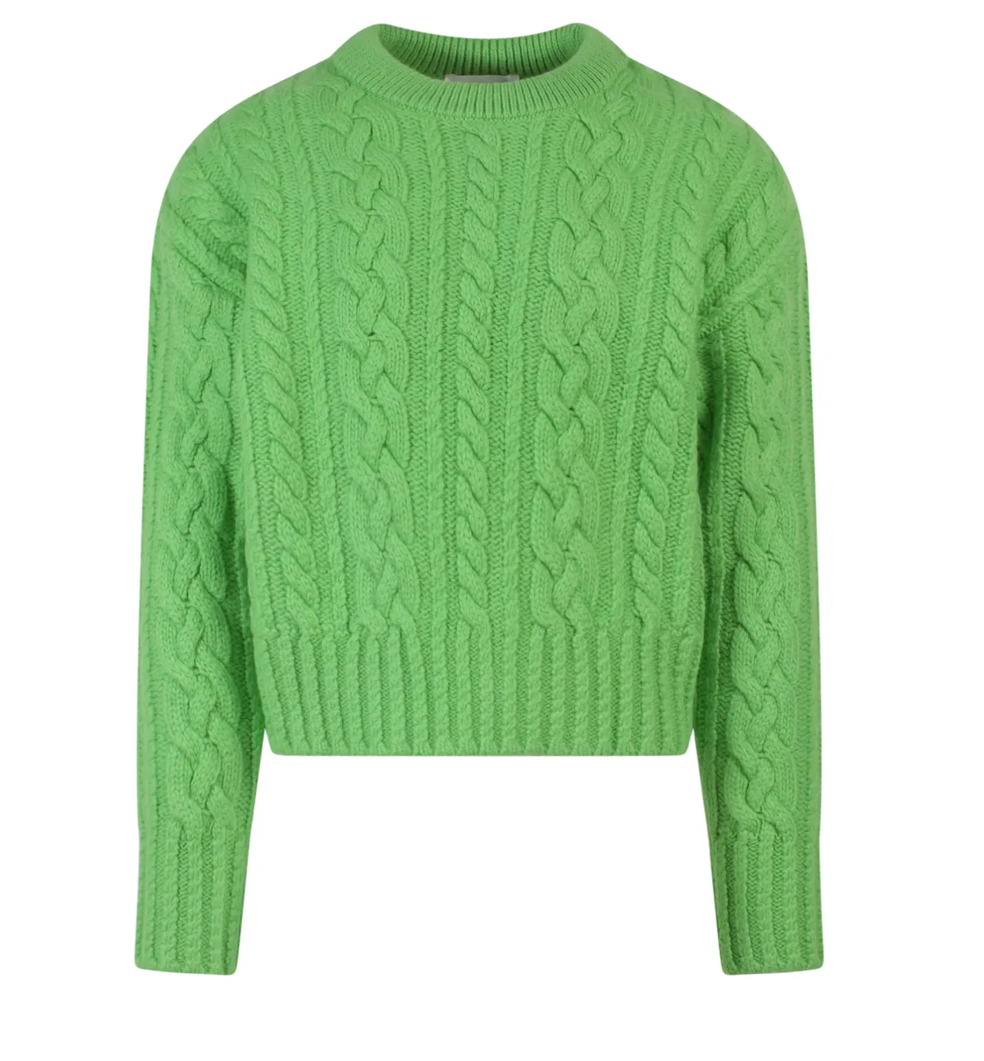 Ami 'Green' Knitted Crewneck Sweater