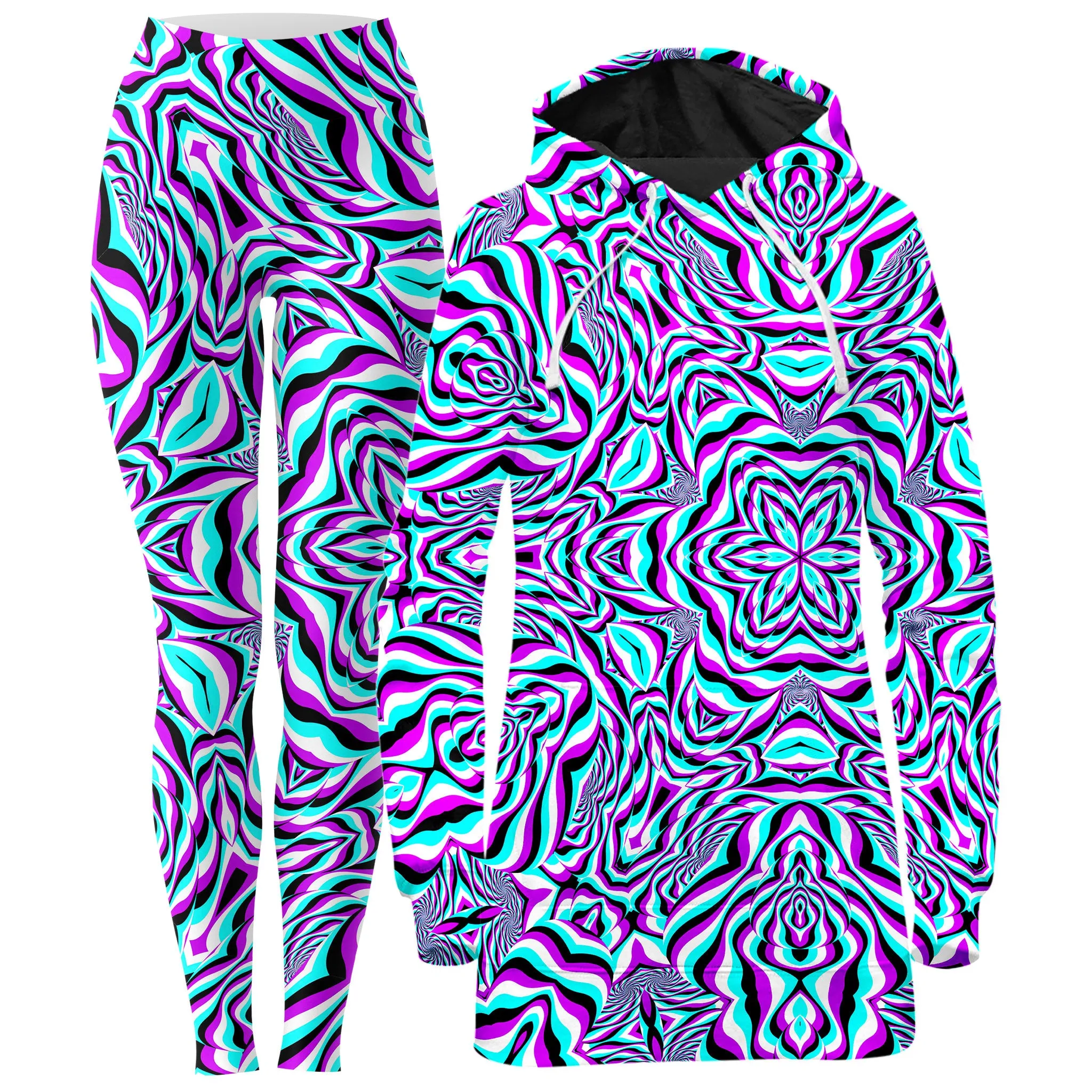 Aquarius Hoodie Dress and Leggings Combo