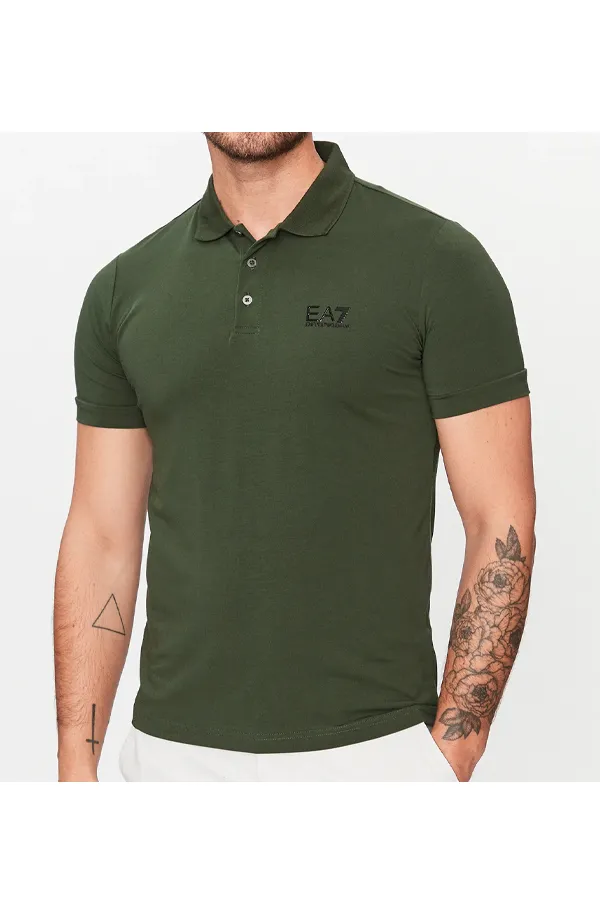 Armani EA7 Core ID Polo Shirt Olive