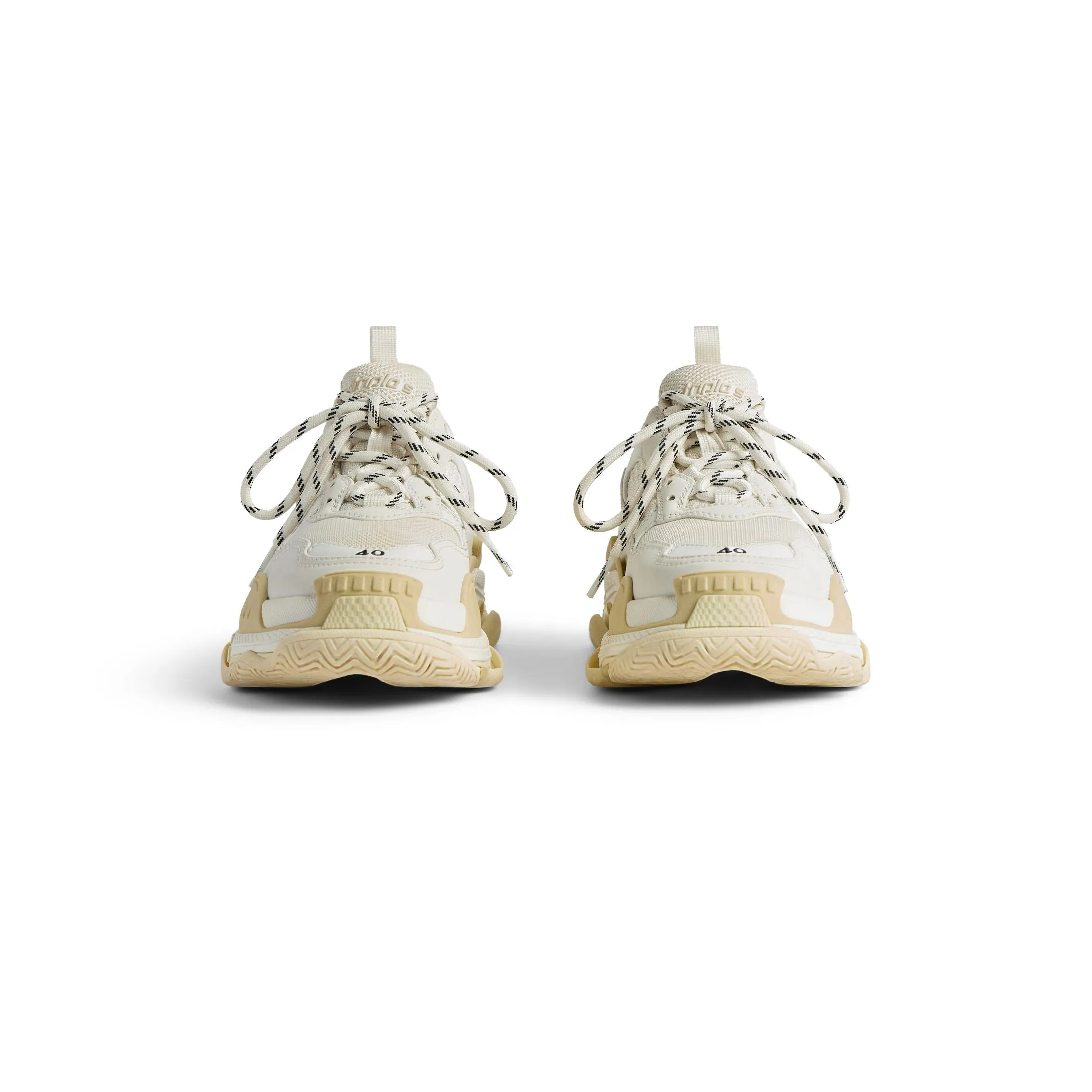 Balenciaga Triple S Sneaker in White/Beige