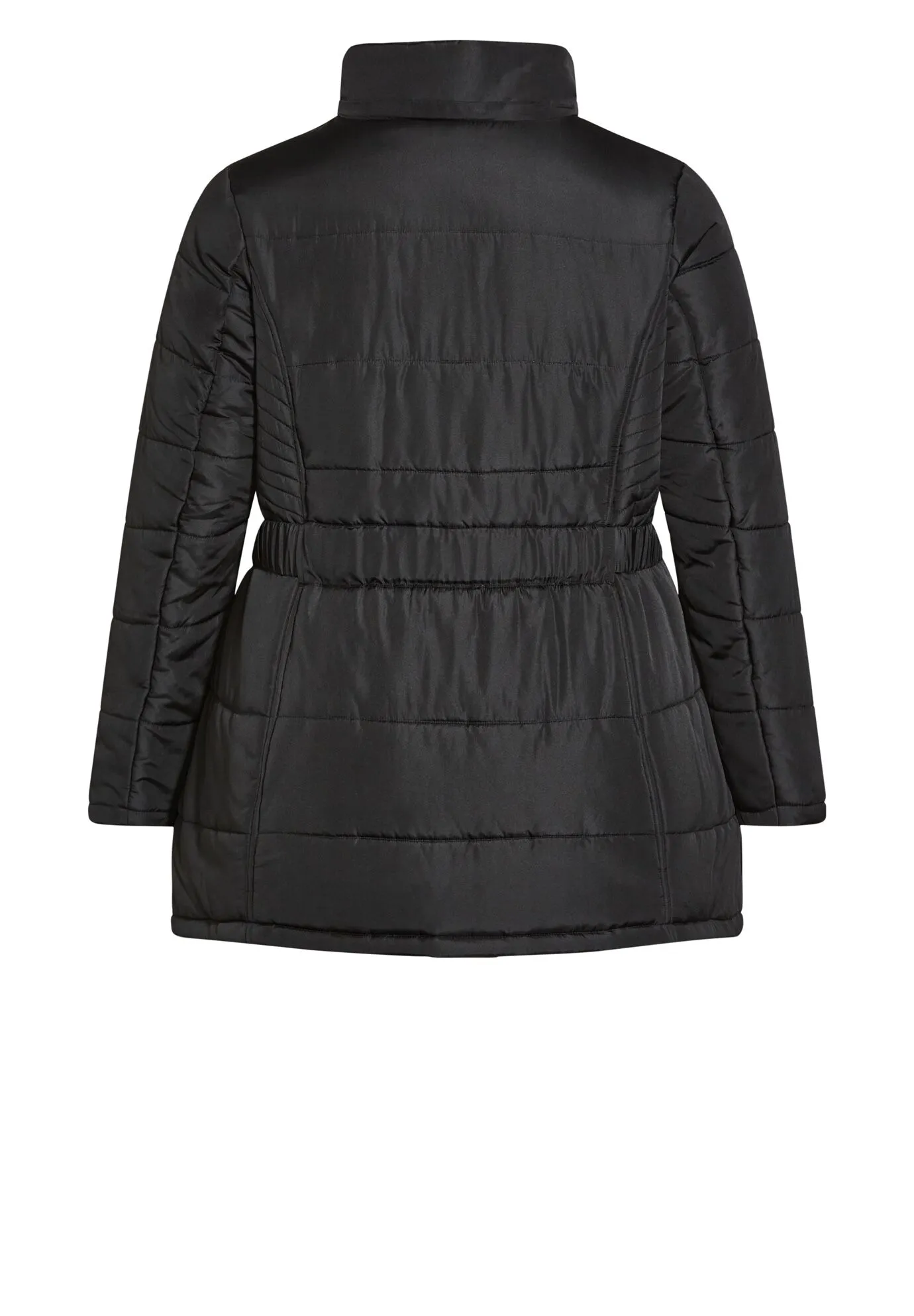 Belted Hood Puffer Coat