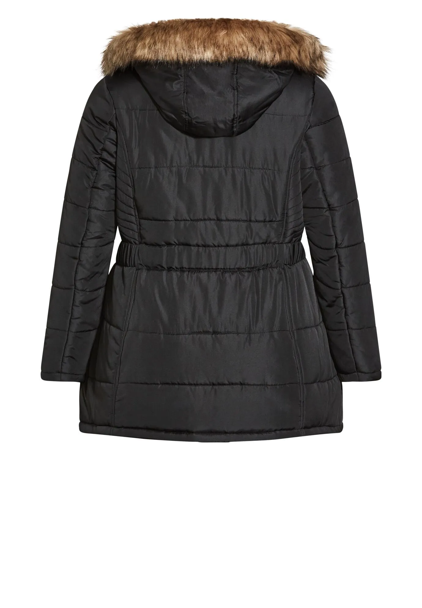 Belted Hood Puffer Coat