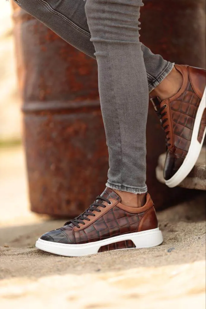 Berg Camel Leather Sneaker