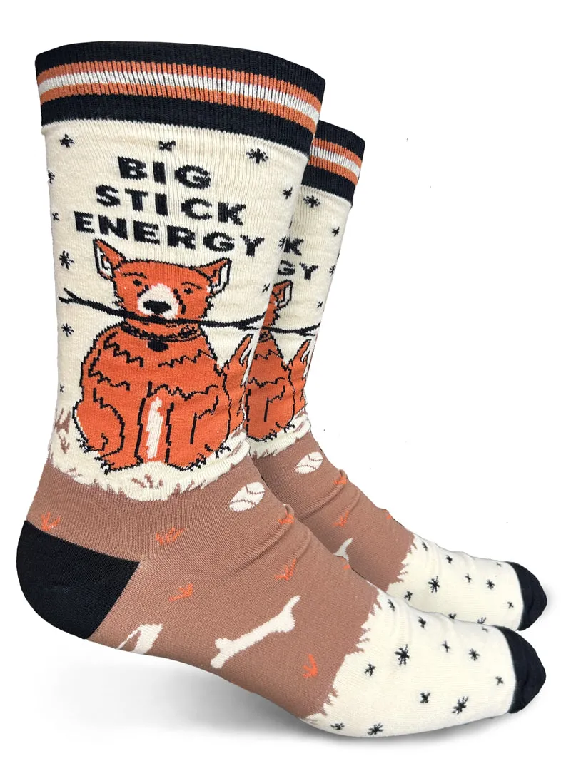 Big Stick Energy Mens Crew Socks