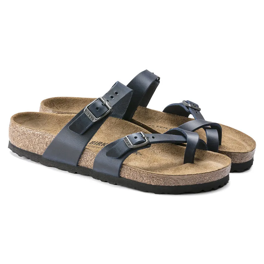 Birkenstock Womens Mayari Sandal **Regular Width**- Blue Oiled