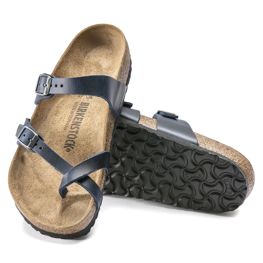 Birkenstock Womens Mayari Sandal **Regular Width**- Blue Oiled