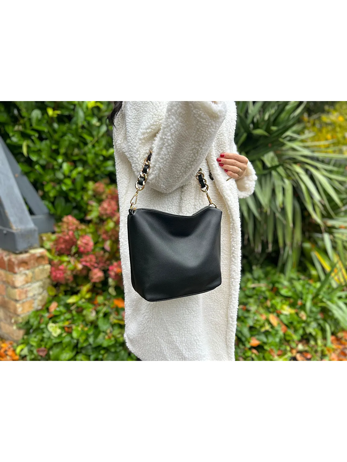 Black Double Zip Bag