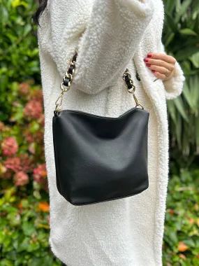 Black Double Zip Bag