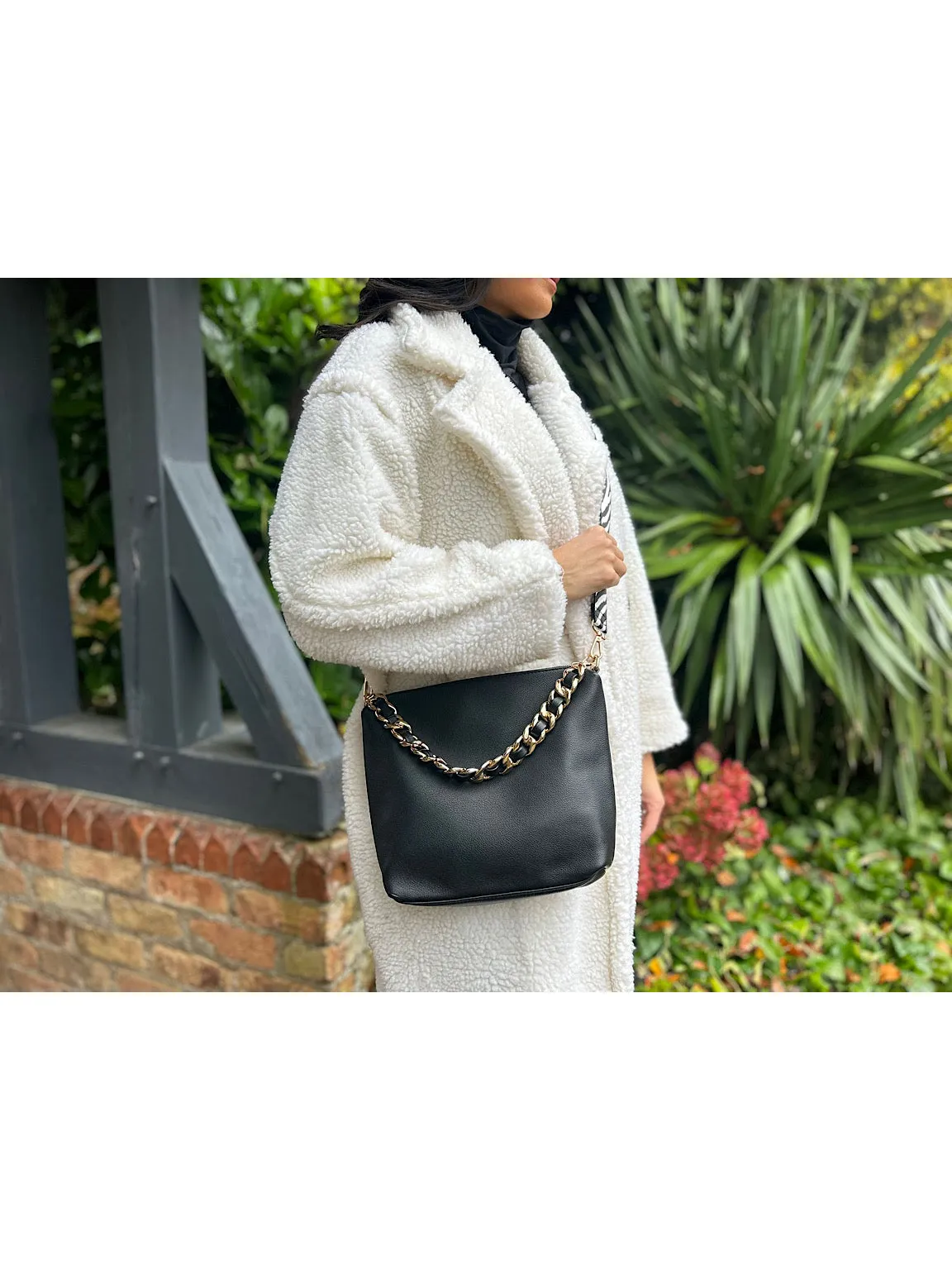 Black Double Zip Bag