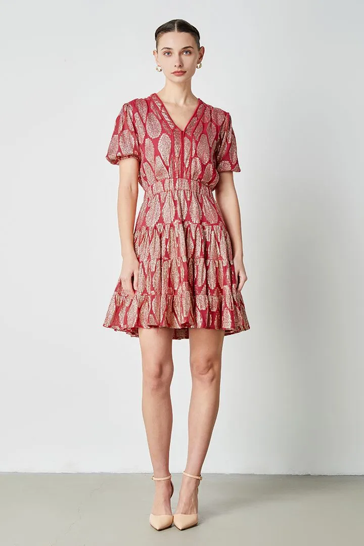 Brocade Short Dress