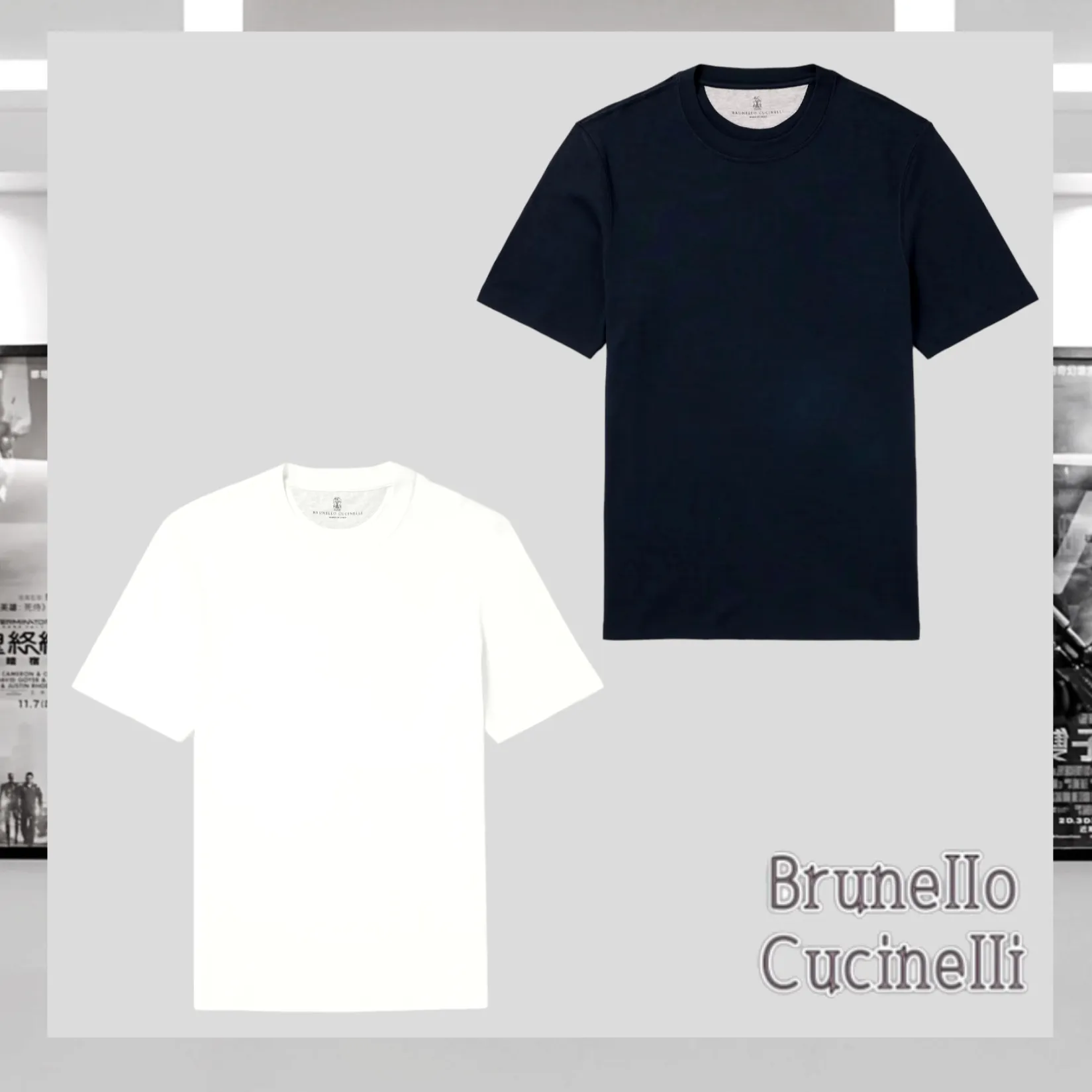 BRUNELLO CUCINELLI  |Silk Cotton Short Sleeves T-Shirts