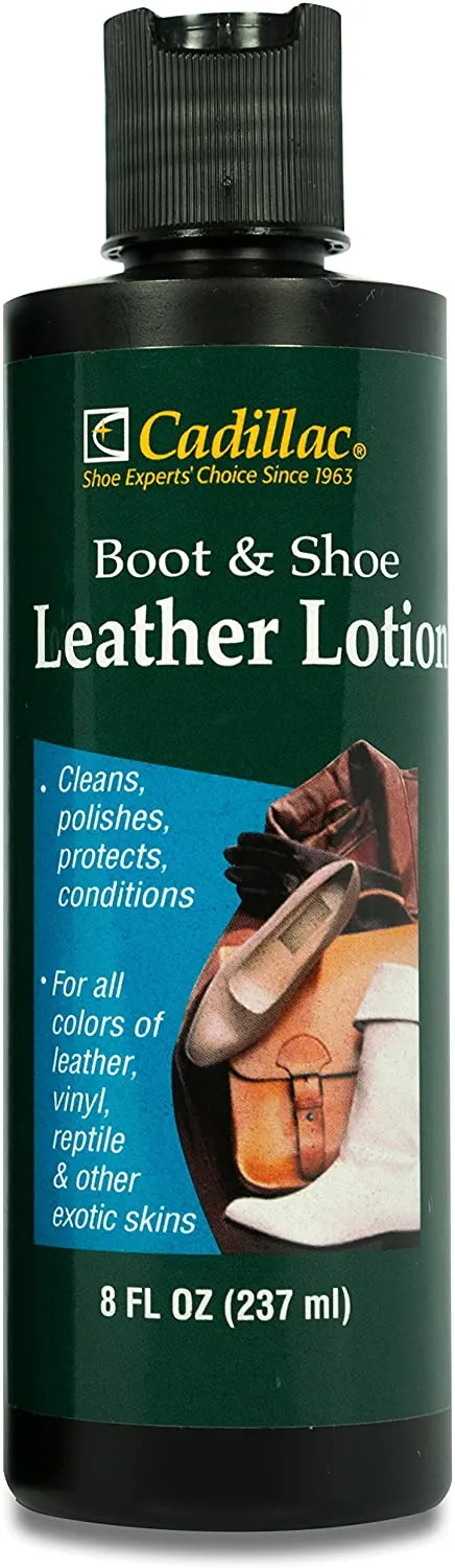 Cadillac Boot and Shoe Leather Conditioner and Cleaner Lotion 8 oz