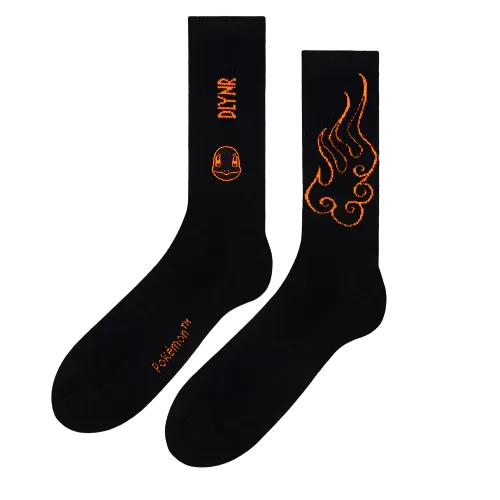 Calzini Dolly Noire Pokemon Charmender Socks