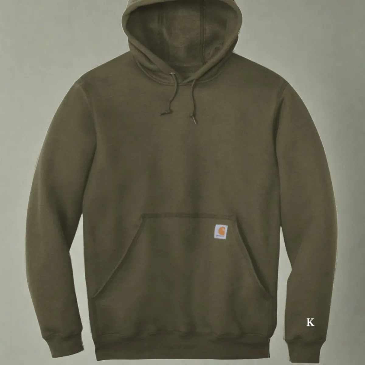 Carhartt DAD hoodie Embroidered, with Initials on sleeve