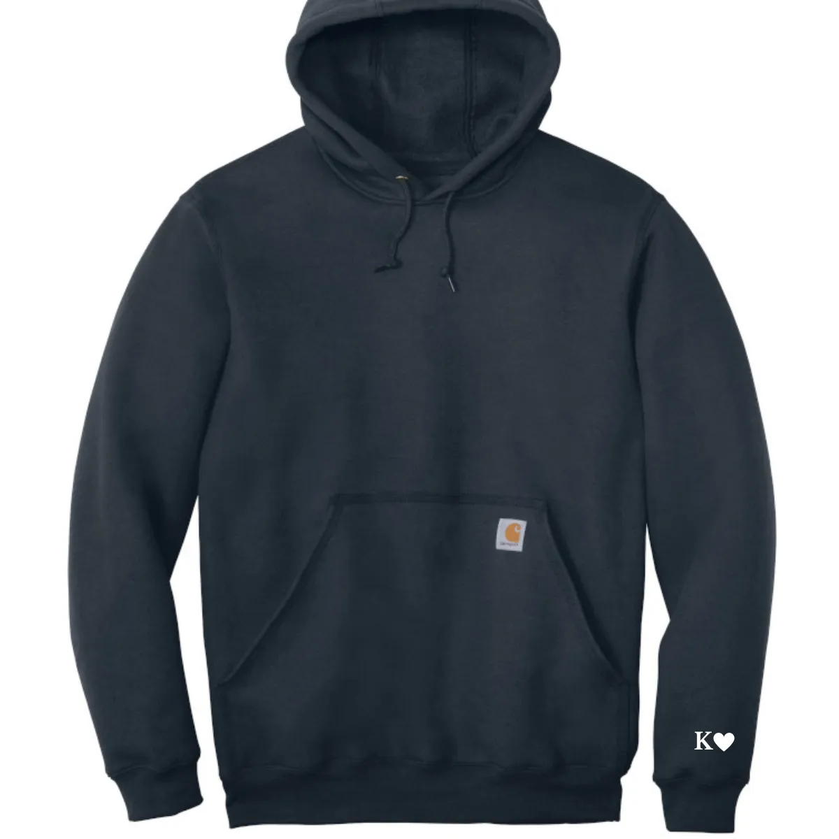 Carhartt DAD hoodie Embroidered, with Initials on sleeve