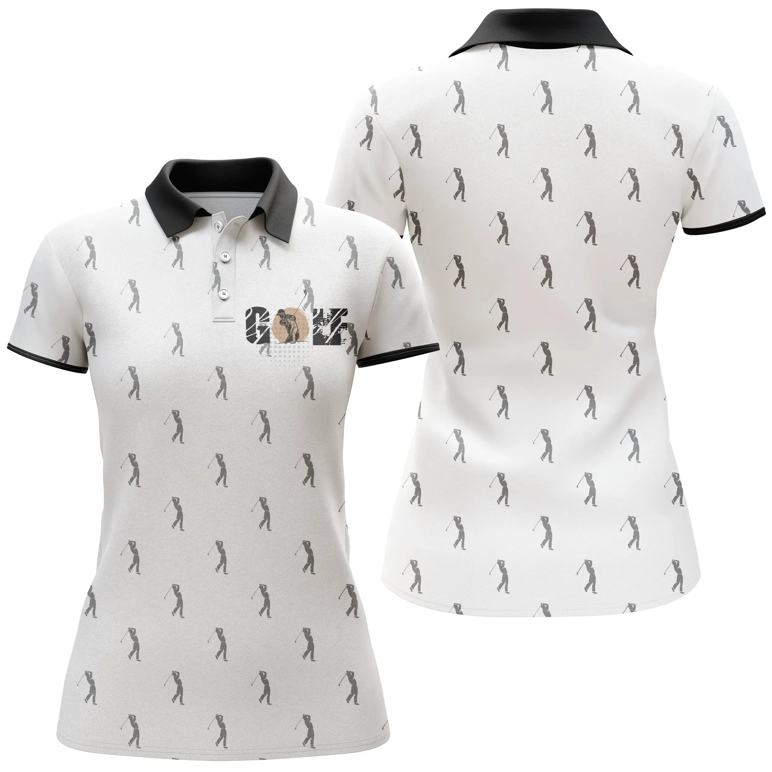 Chiptshirts Polo De Golf, Motif Golfeur, Cadeau Original Fan De Golf - CT15082220