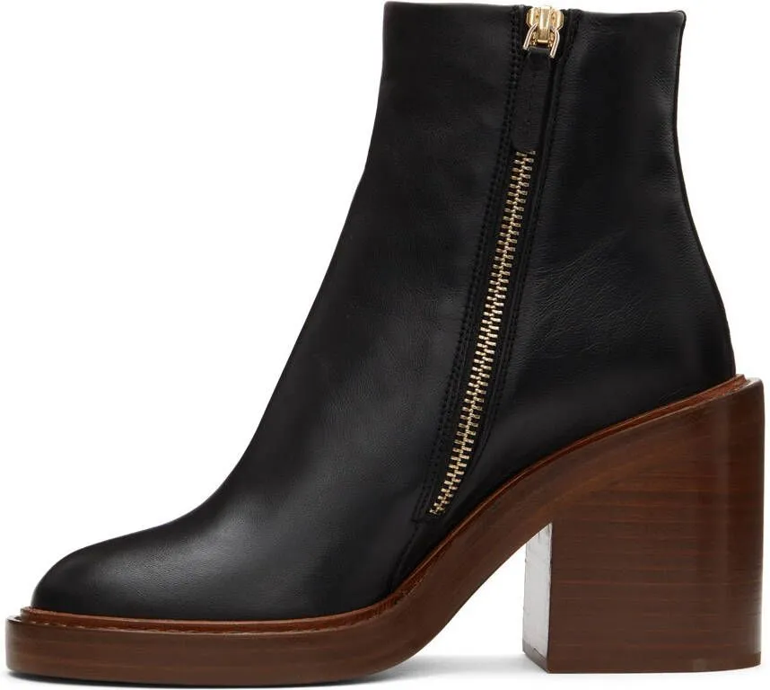 Chloé Black May Ankle Boots