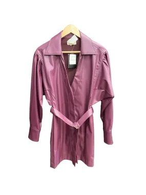 Coat Leather By Clothes Mentor In Red, Size: M