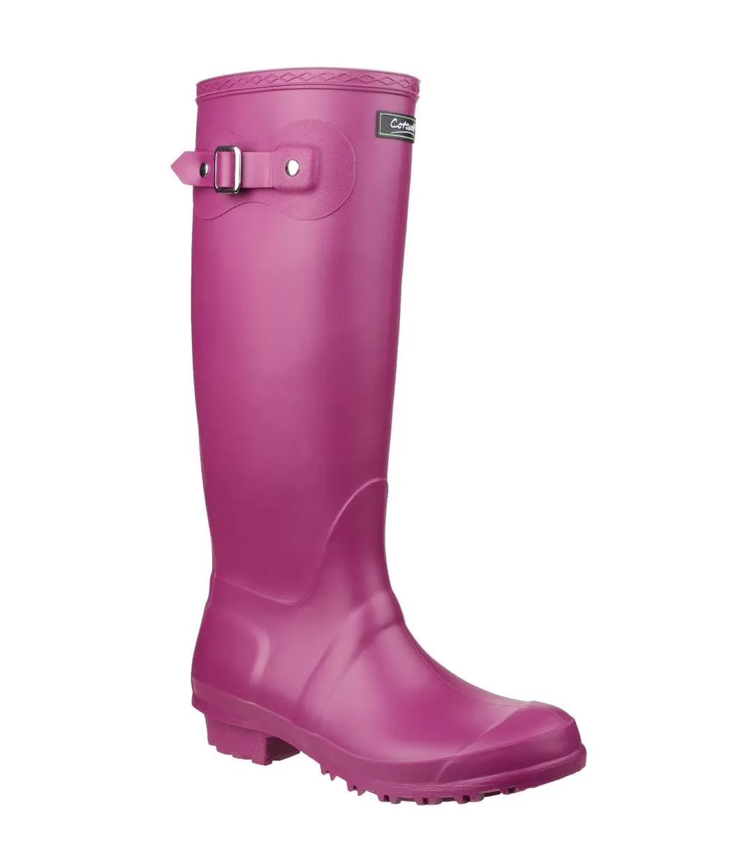 Cotswold Sandringham Buckle-Up Womens Wellington Boots (Berry) - UTFS1299