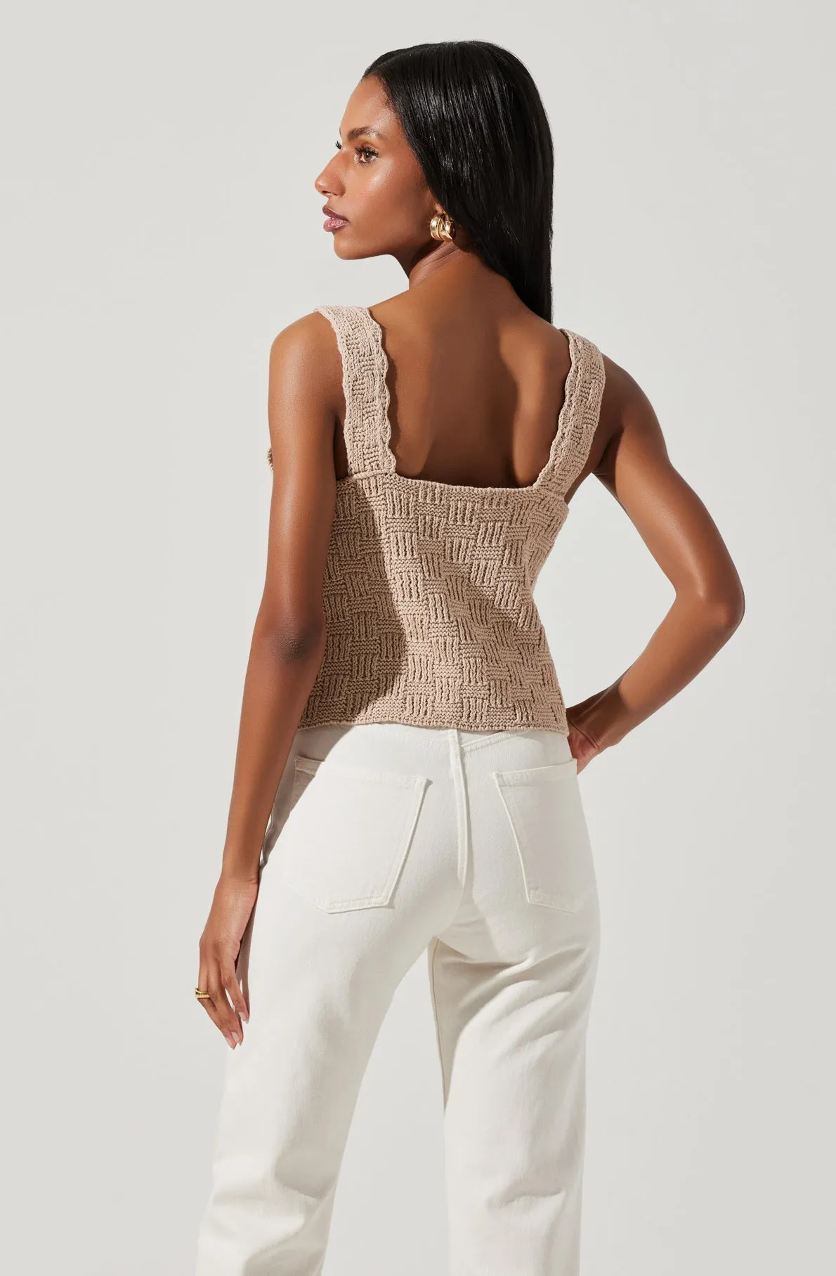 Crochet Front Tie Flyaway Top