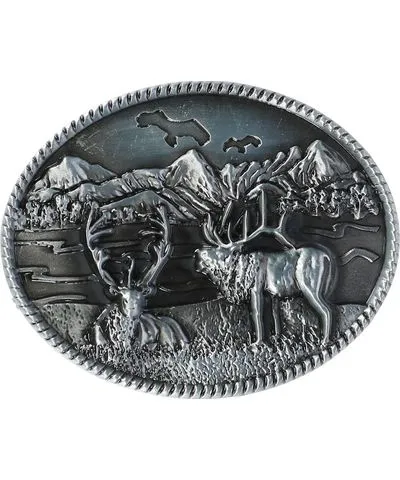 CTM Scenic Elk Belt Buckle