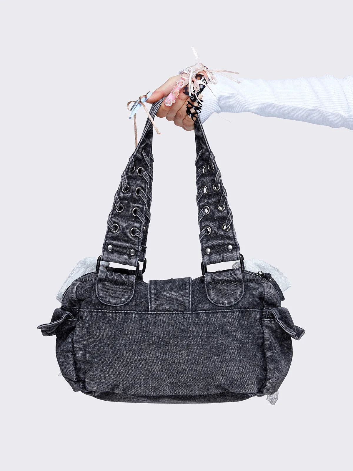 Cute Wander Denim Multi Pockets Bag