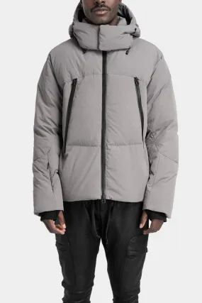 Detachable hood down jacket, Slate Grey