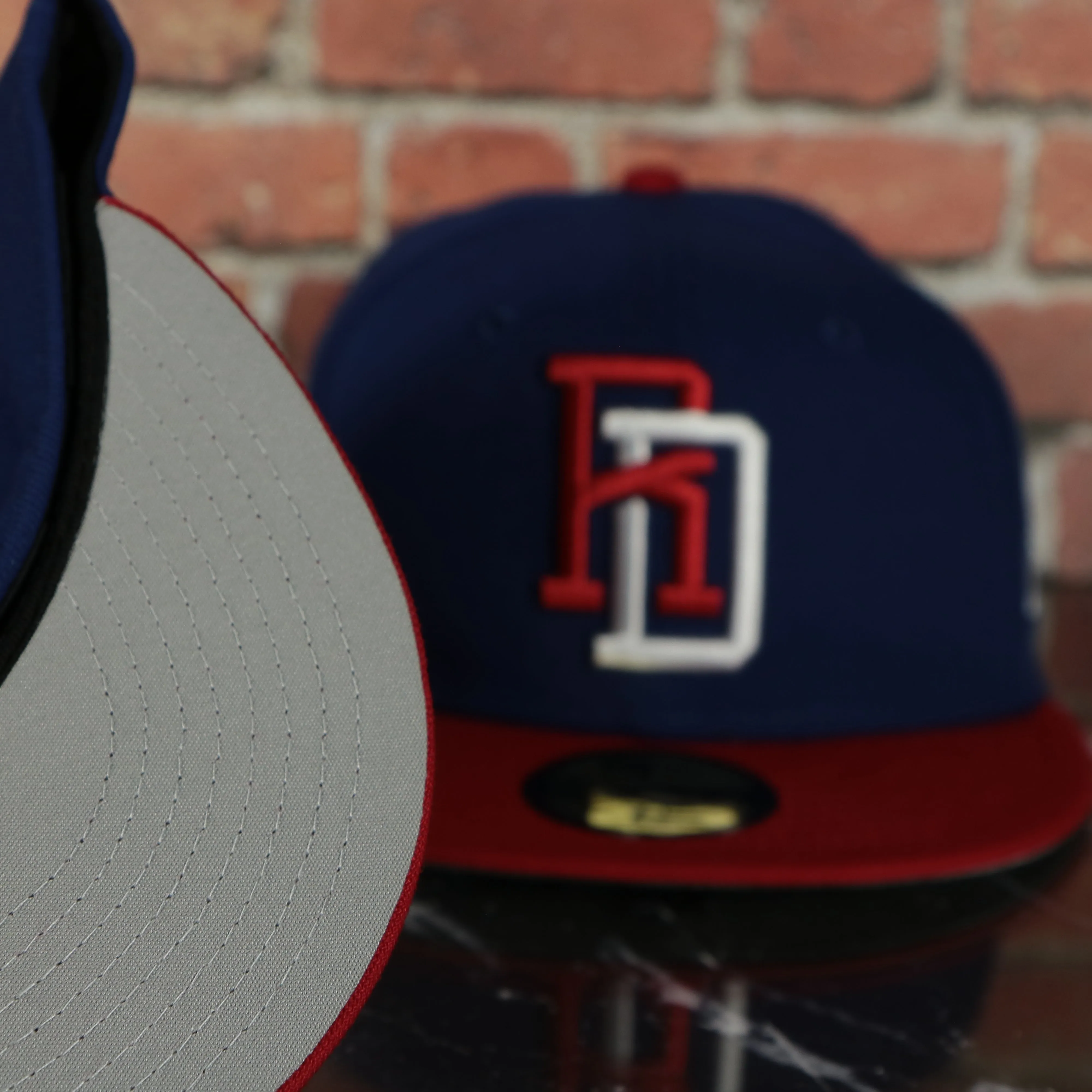 Dominican Republic 2023 World Baseball Classic Two Tone Grey Bottom Blue/Red 59Fifty Fitted Cap