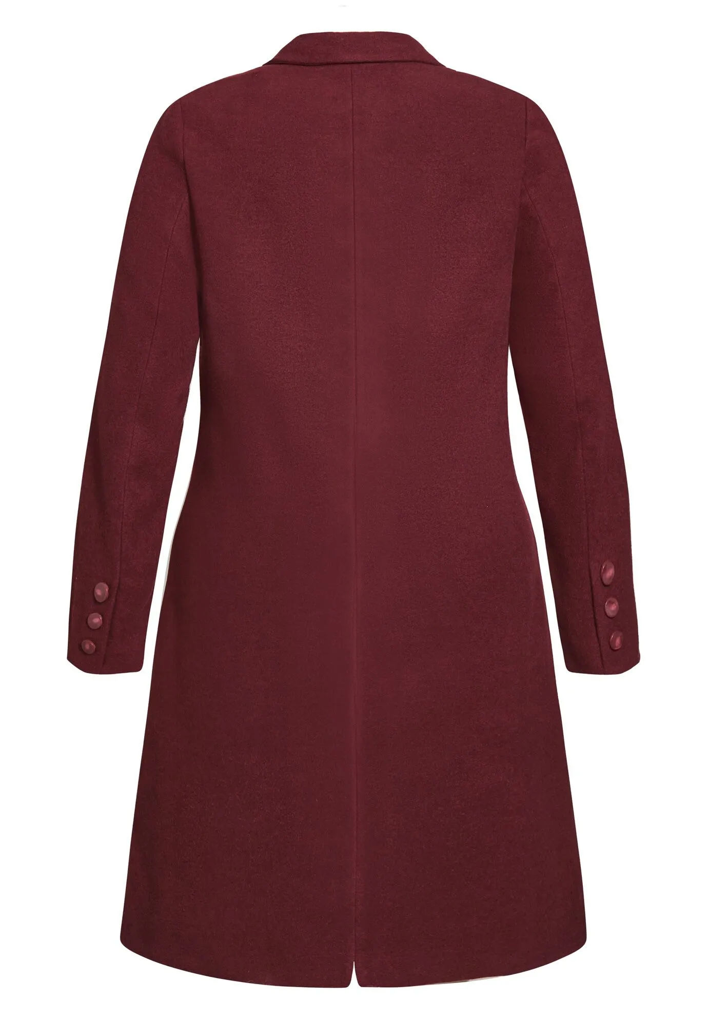 Effortless Chic Coat - oxblood