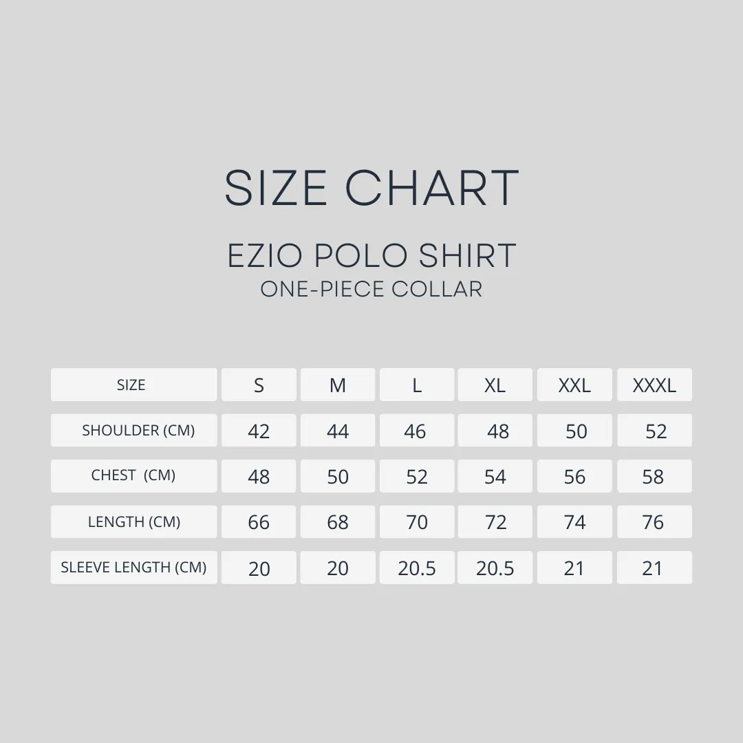 Ezio Polo Shirt - Navy Blue One-Piece Collar