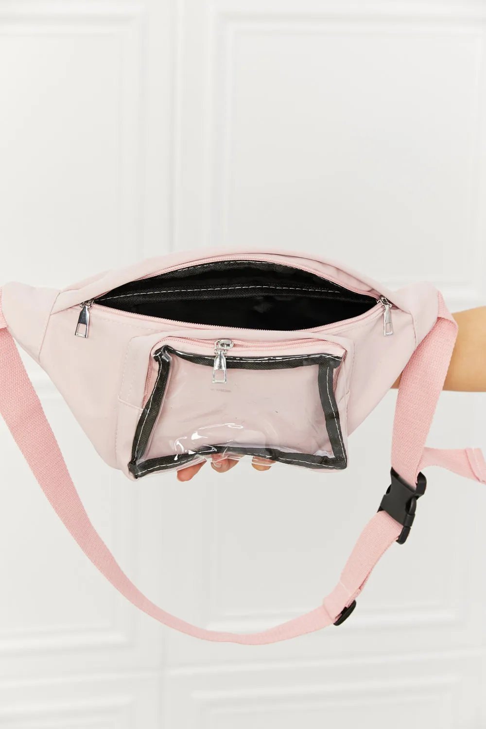 Fame Doing Me Waist Bag in Pink