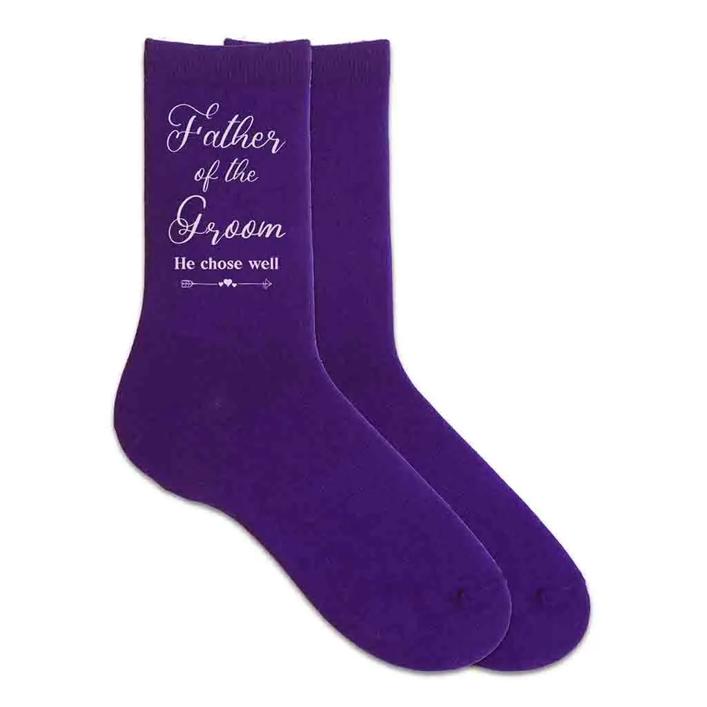 Funny Father of the Groom Socks - Hilarious Groom's Dad Socks for Wedding