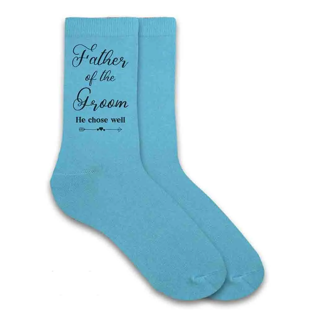 Funny Father of the Groom Socks - Hilarious Groom's Dad Socks for Wedding