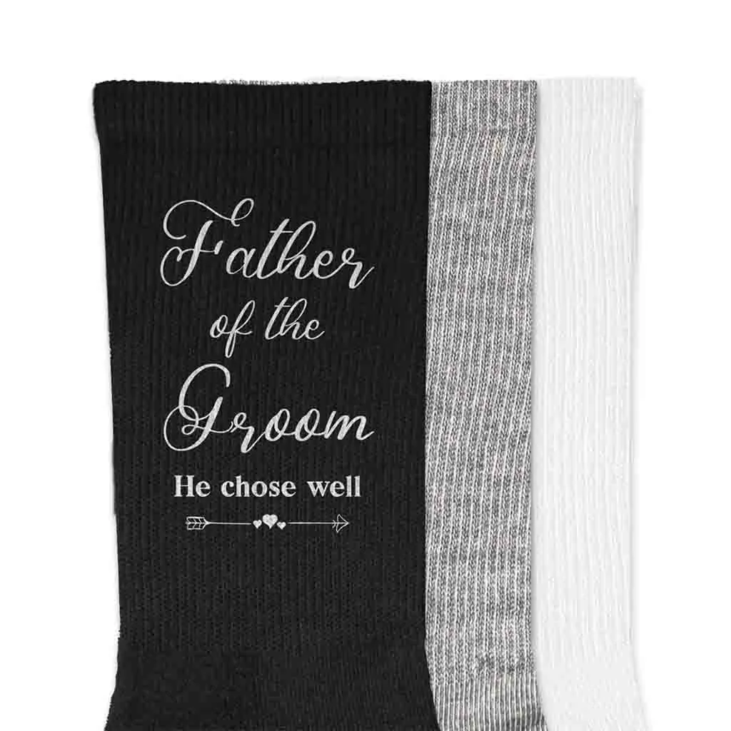 Funny Father of the Groom Socks - Hilarious Groom's Dad Socks for Wedding