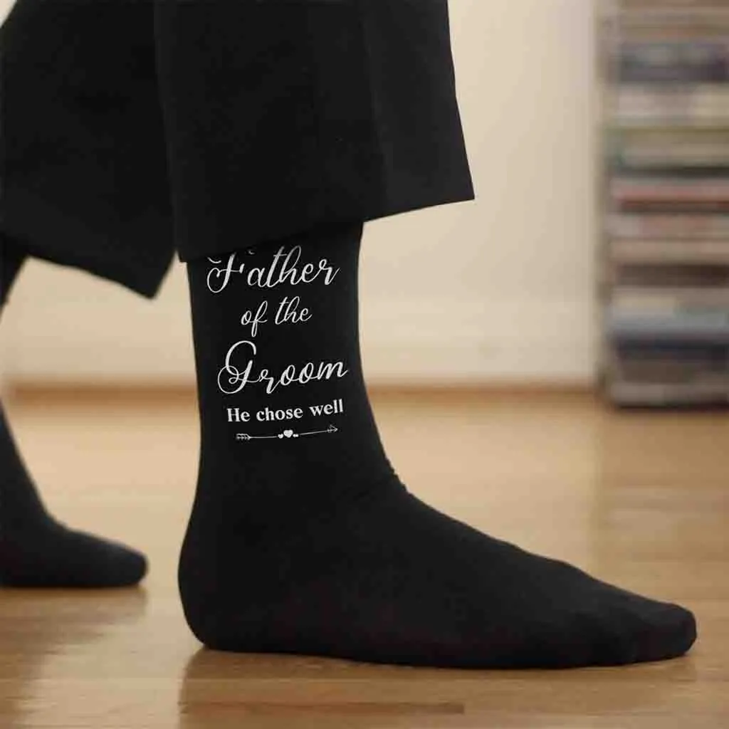 Funny Father of the Groom Socks - Hilarious Groom's Dad Socks for Wedding