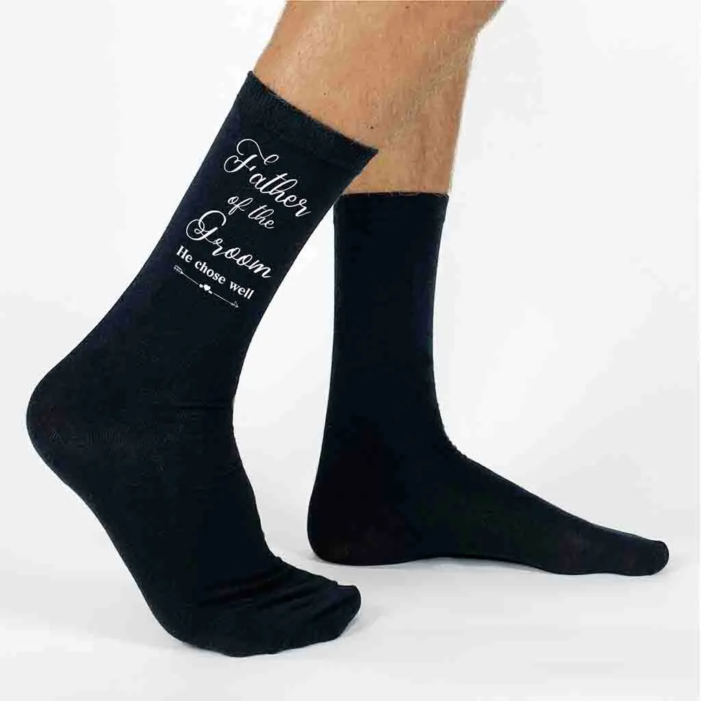 Funny Father of the Groom Socks - Hilarious Groom's Dad Socks for Wedding