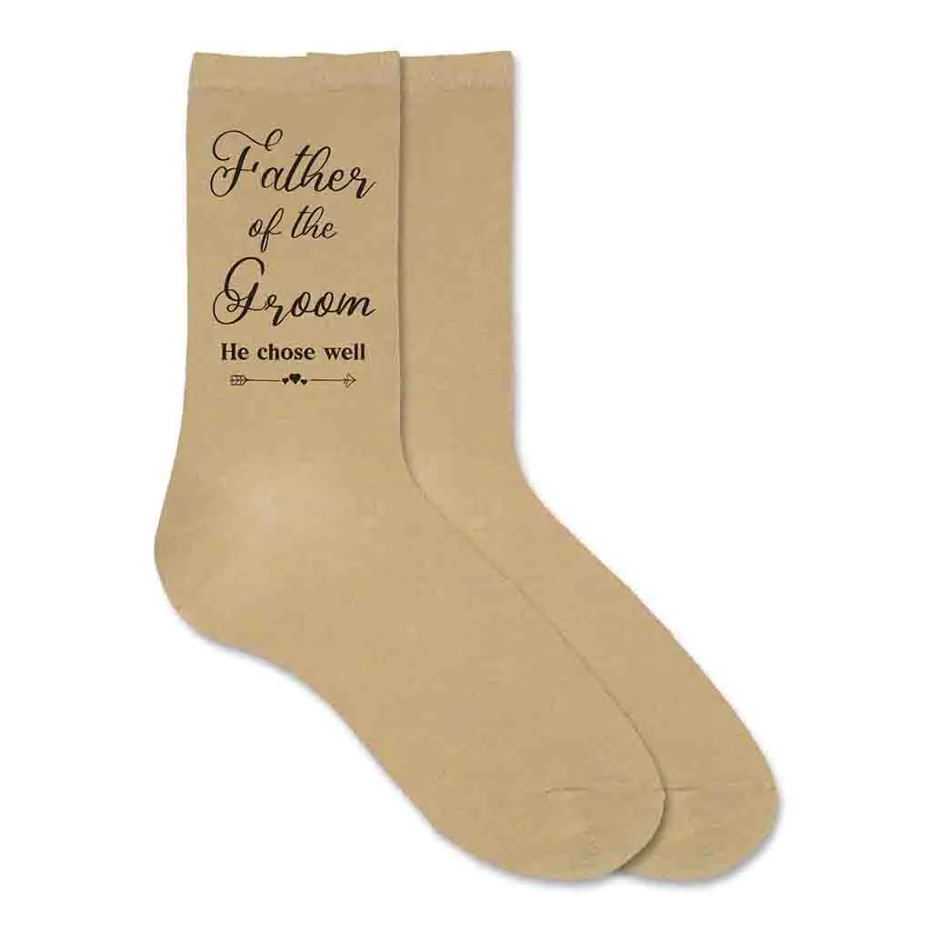 Funny Father of the Groom Socks - Hilarious Groom's Dad Socks for Wedding