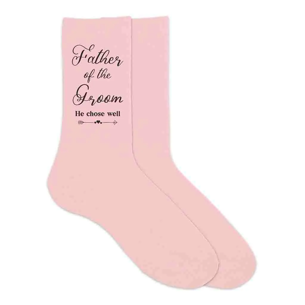 Funny Father of the Groom Socks - Hilarious Groom's Dad Socks for Wedding