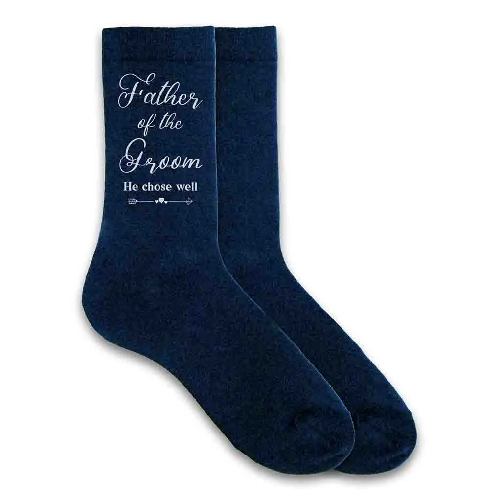 Funny Father of the Groom Socks - Hilarious Groom's Dad Socks for Wedding