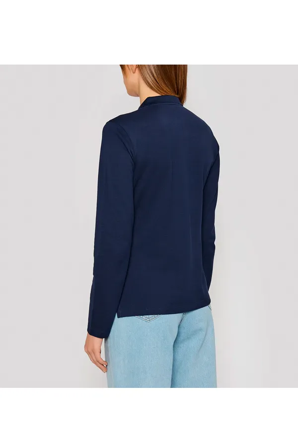 GANT Women L/S Logo Polo Navy