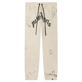 GD Glittered Logo Sweatpants - Off White