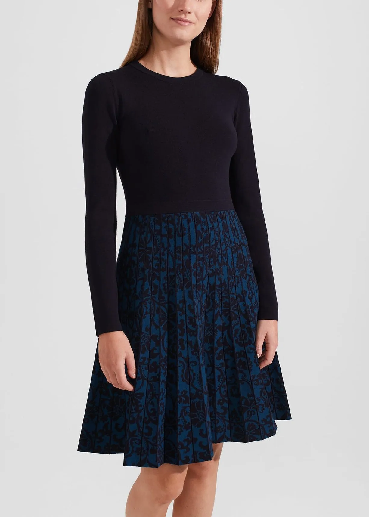 Gill Knitted Dress 0223/9439/1085l00 Hobbs-Navy-Blue