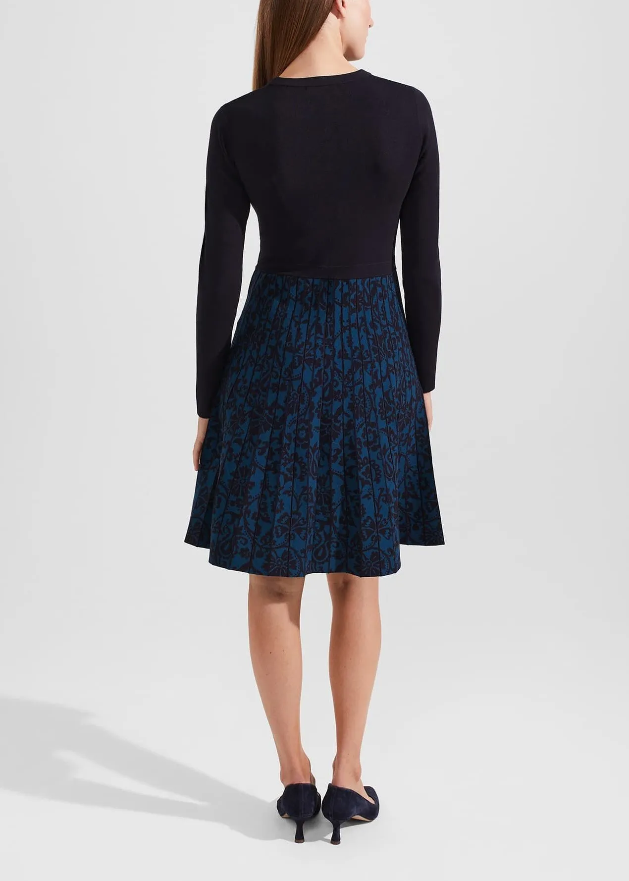 Gill Knitted Dress 0223/9439/1085l00 Hobbs-Navy-Blue