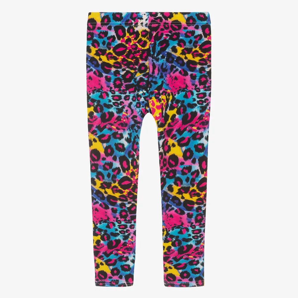 Girls Cotton Leopard Leggings