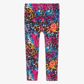 Girls Cotton Leopard Leggings