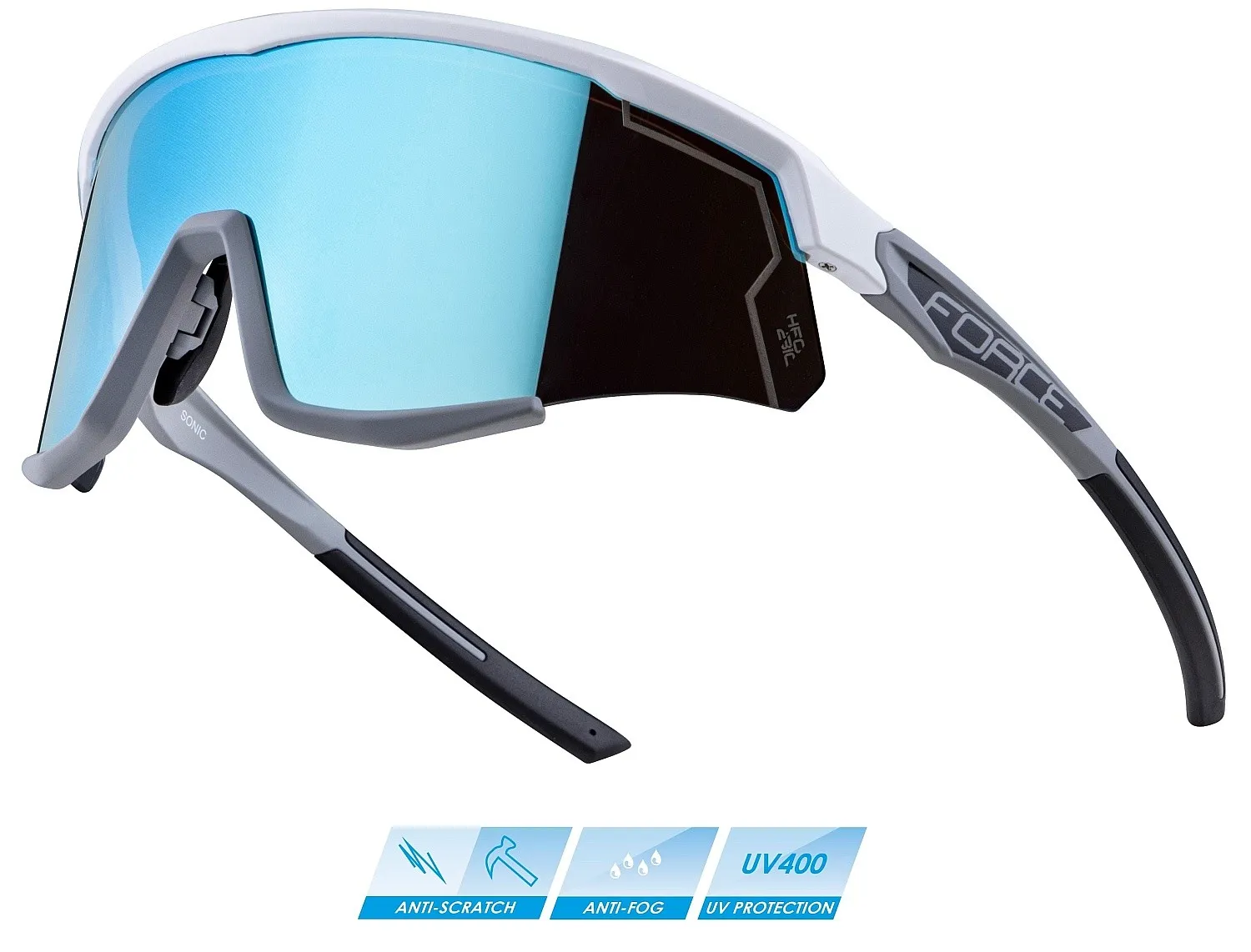 glasses FORCE Sonic - White/Grey/Blue