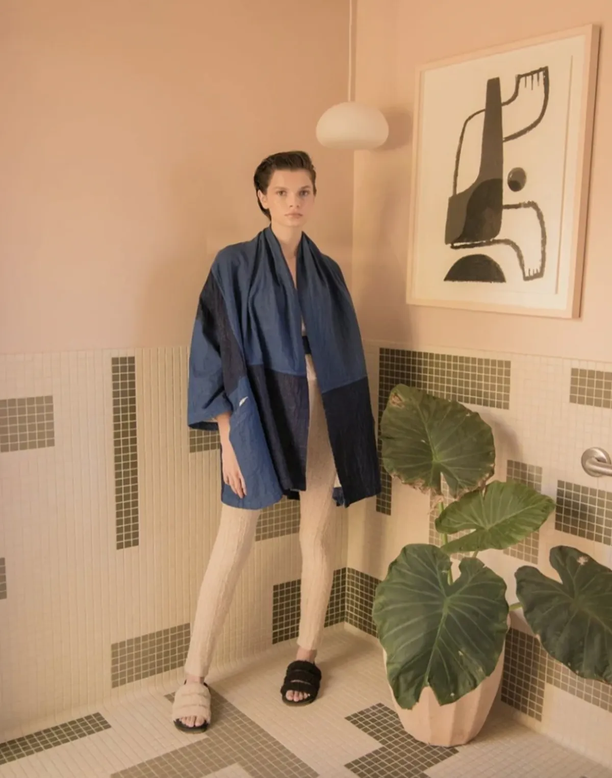 Haori Coat Patchwork - Blue/Indigo Patchwork