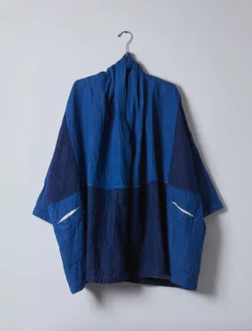 Haori Coat Patchwork - Blue/Indigo Patchwork